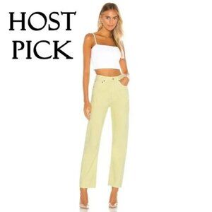 NWT Agolde 90s mid rise loose fit jeans limoncello 29